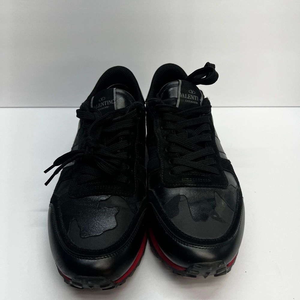 Valentino Men's Black and Gray Sneakers